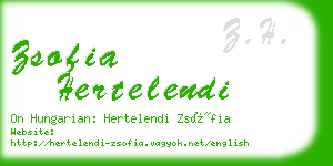 zsofia hertelendi business card